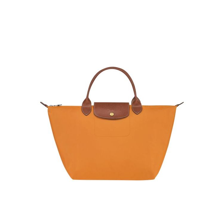 Longchamp M Saffron Recycled canvas Handtas Oranje | 596841-VUL