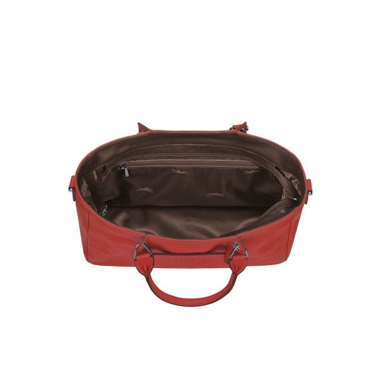 Longchamp M Terracotta Leren Handtas Oranje | 264170-BPG