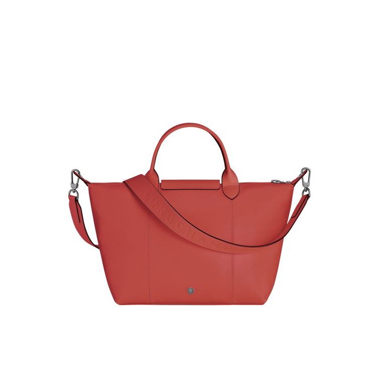 Longchamp M Terracotta Leren Handtas Oranje | 480753-ZMQ