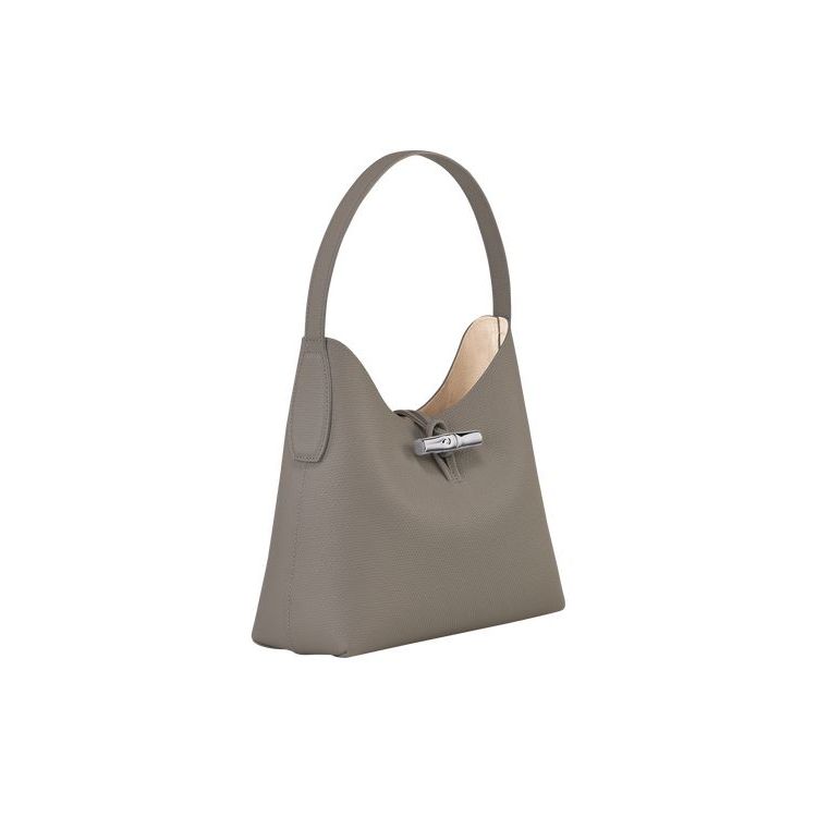 Longchamp M Turtledove Leren Schoudertassen Grijs | 906128-VZI