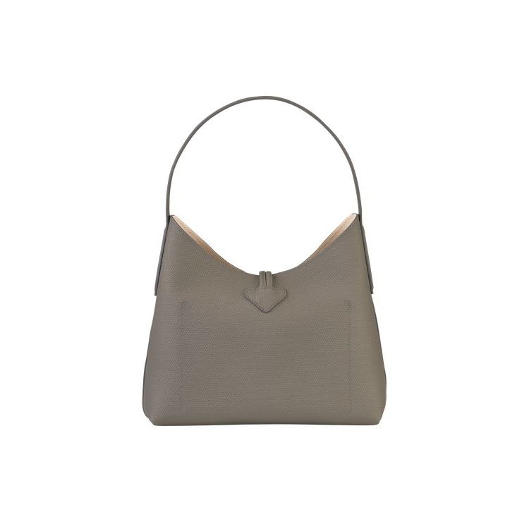 Longchamp M Turtledove Leren Schoudertassen Grijs | 906128-VZI