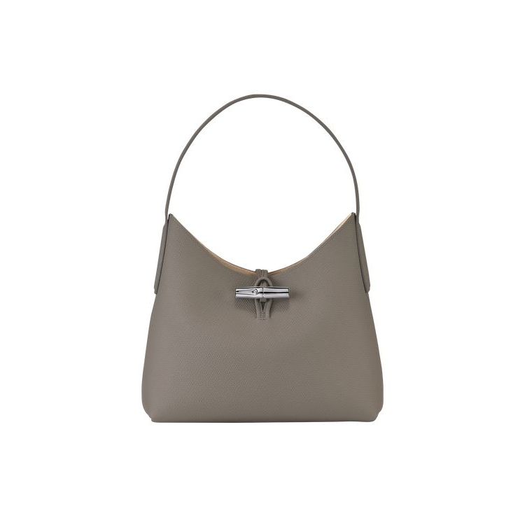 Longchamp M Turtledove Leren Schoudertassen Grijs | 906128-VZI