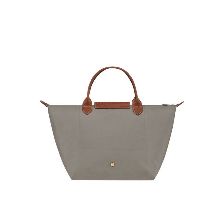 Longchamp M Turtledove Recycled canvas Handtas Grijs | 351980-TOQ