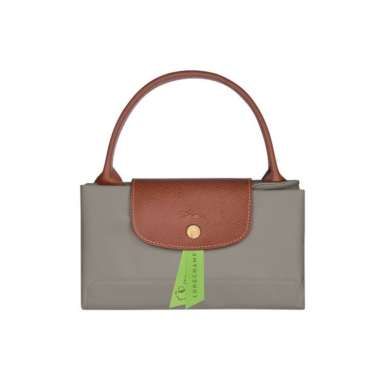 Longchamp M Turtledove Recycled canvas Handtas Grijs | 351980-TOQ