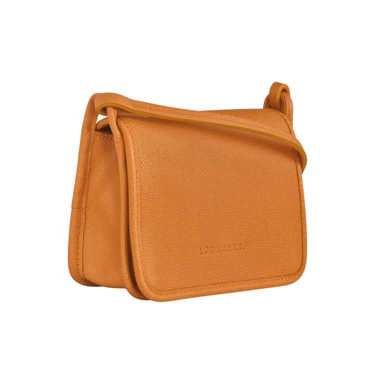 Longchamp On Saffron Leren Rits Rond Portemonnee Oranje | 471689-LXJ