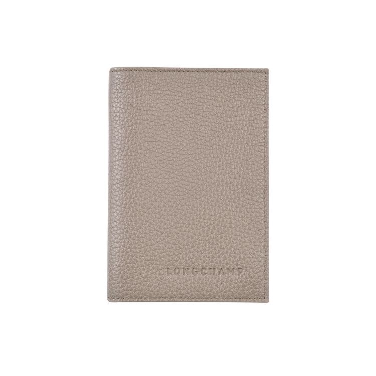 Longchamp Passport Cover Turtledove Leren Travel Accessories Grijs | 435290-IZJ