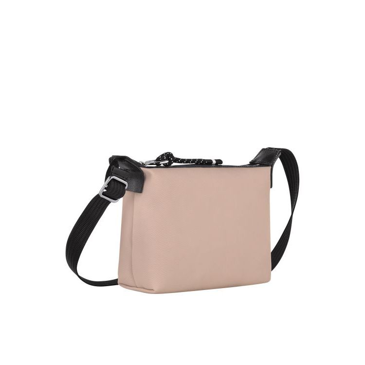 Longchamp Pouch Hawthorn Recycled canvas Schoudertassen Roze | 127084-PNE