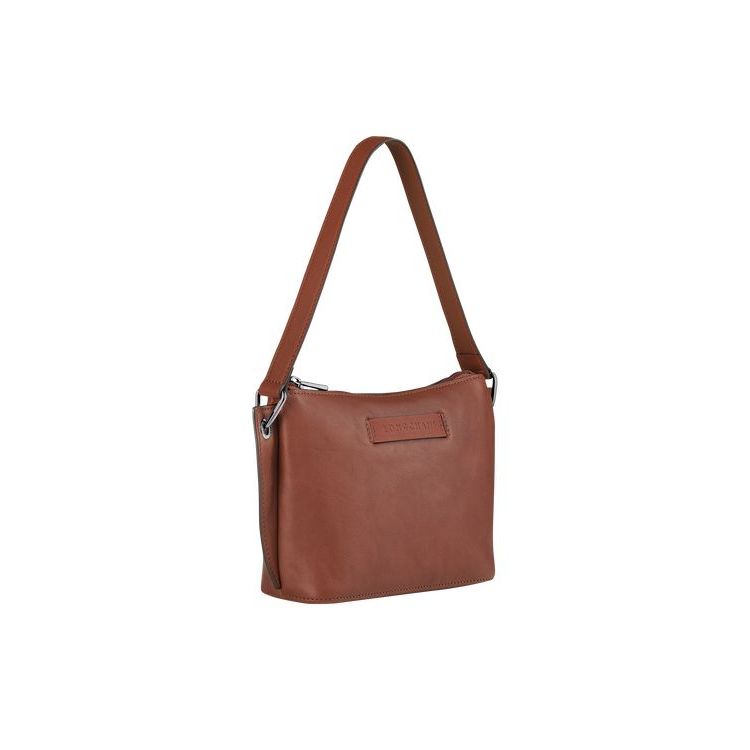 Longchamp Pouch Leren Heuptas Bruin | 483059-WLB