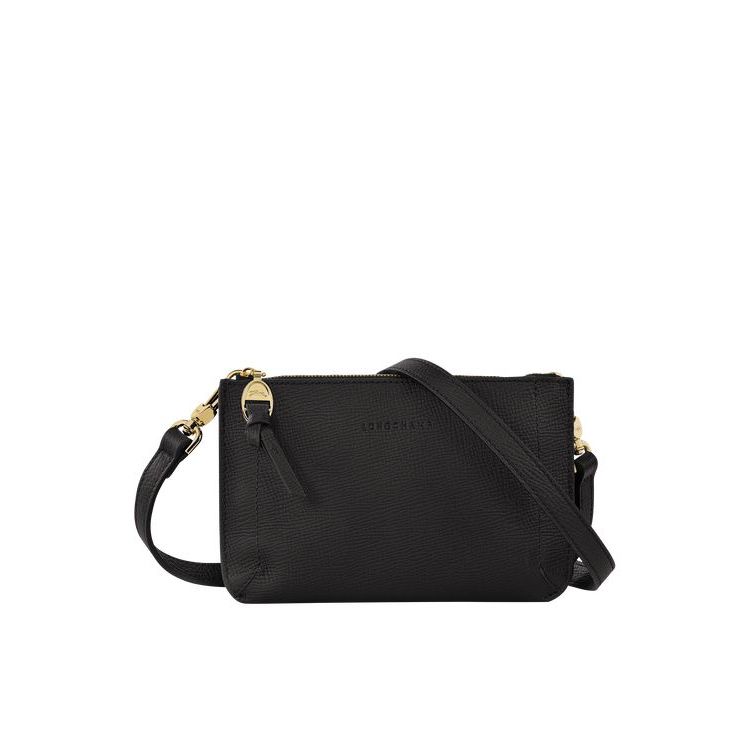 Longchamp Pouch Leren Mini Tassen Zwart | 235408-BXH