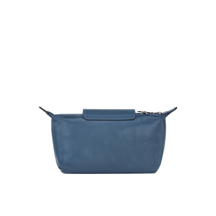 Longchamp Pouch Leren Zak Blauw | 675183-TLE