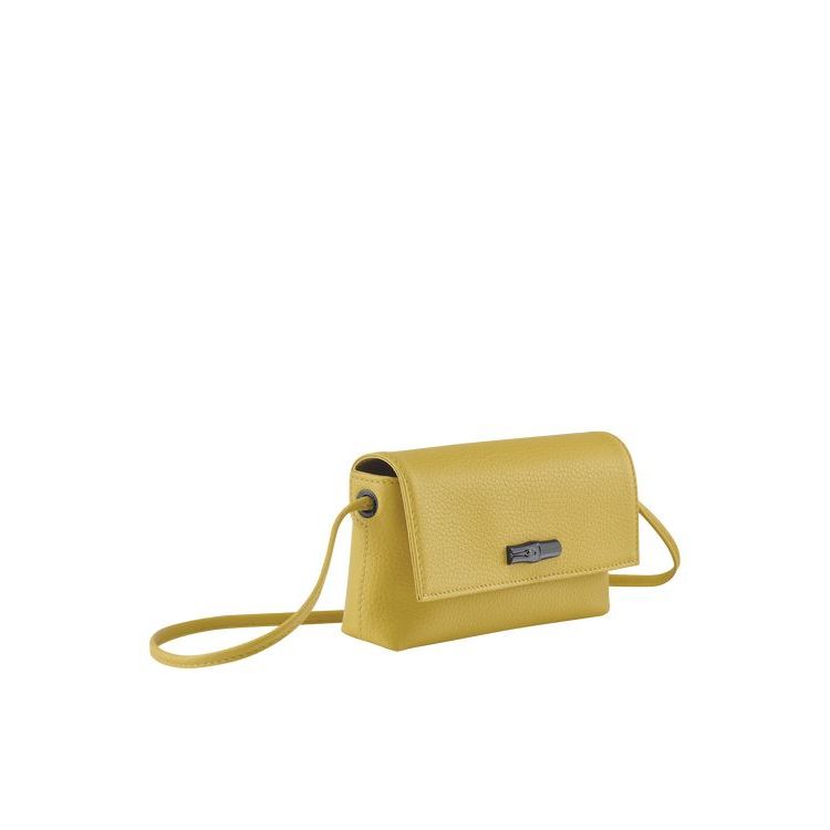 Longchamp Pouch Leren Zak Geel | 271496-CIO