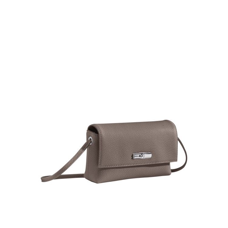 Longchamp Pouch Leren Zak Grijs | 127893-VAP