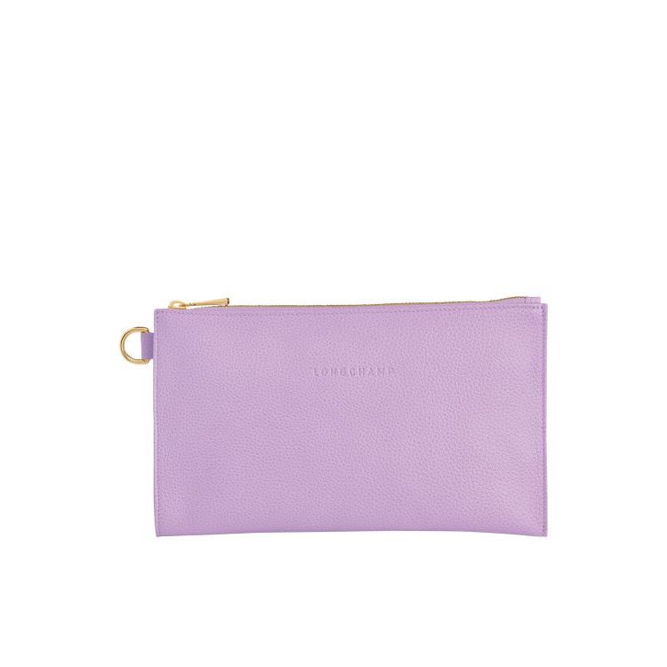 Longchamp Pouch Leren Zak Paars | 781290-BEU