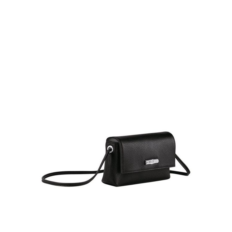 Longchamp Pouch Leren Zak Zwart | 172645-FHE