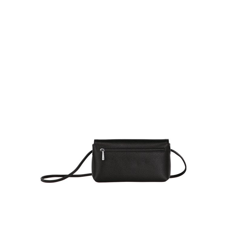 Longchamp Pouch Leren Zak Zwart | 172645-FHE