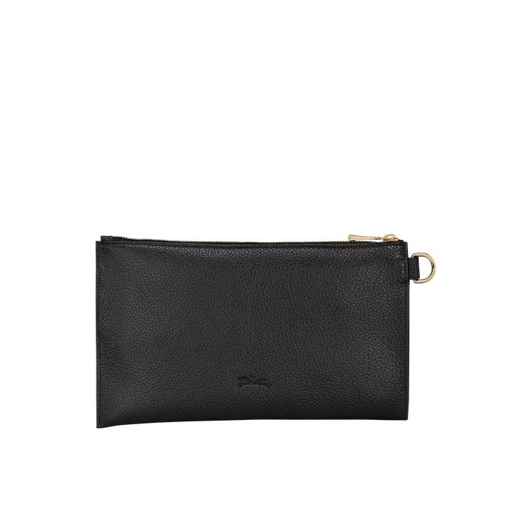 Longchamp Pouch Leren Zak Zwart | 251790-TUV