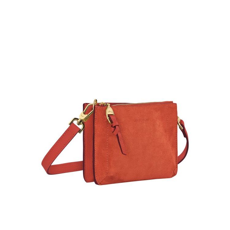 Longchamp Pouch Marmelade Leren Mini Tassen Oranje | 730214-RNB