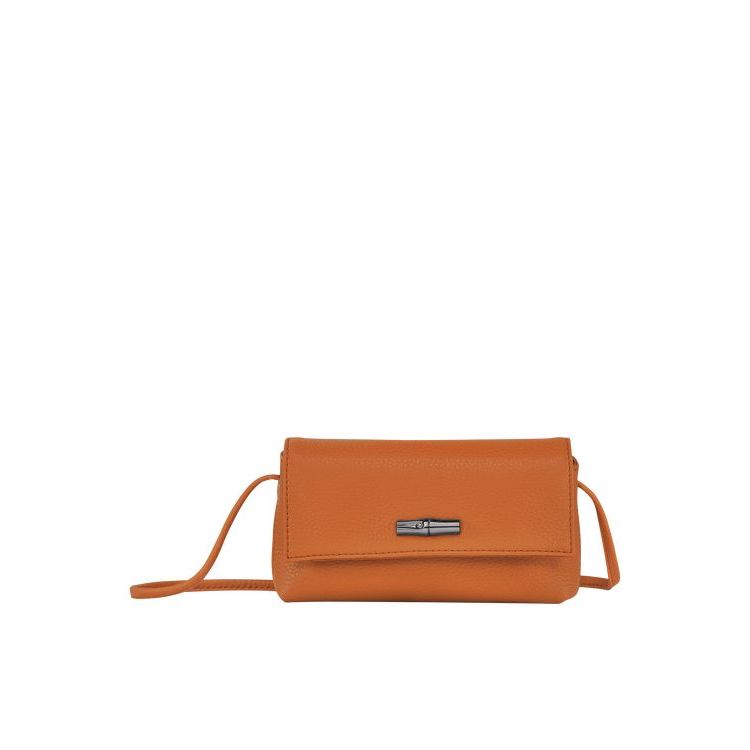 Longchamp Pouch Saffron Leren Zak Oranje | 253871-AOP