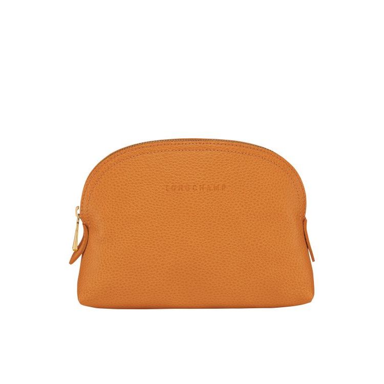 Longchamp Pouch Saffron Leren Zak Oranje | 682034-MGZ