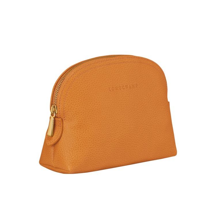 Longchamp Pouch Saffron Leren Zak Oranje | 807265-VZX