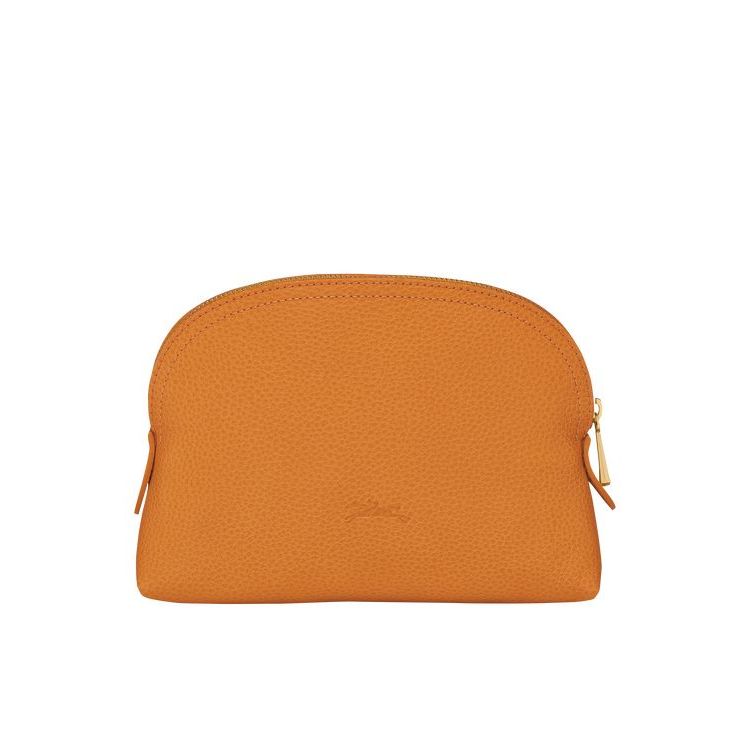 Longchamp Pouch Saffron Leren Zak Oranje | 807265-VZX