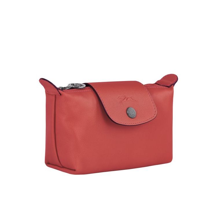 Longchamp Pouch Terracotta Leren Zak Oranje | 329806-HPD