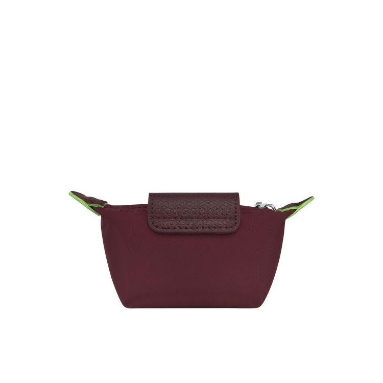 Longchamp Recycled canvas Kaarthouder Bordeaux | 687592-EYS