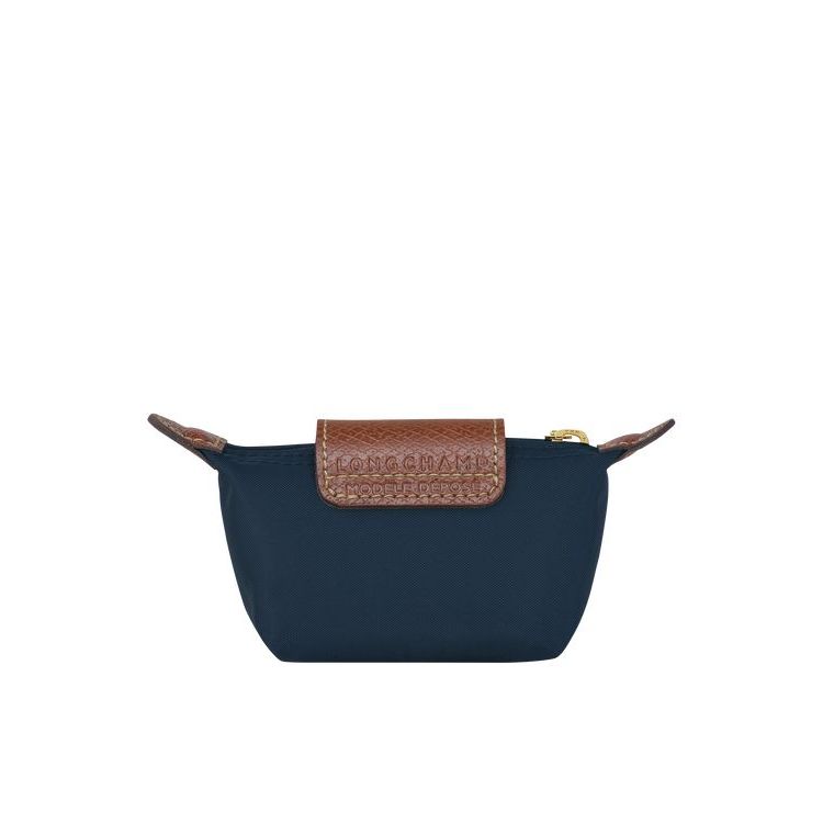 Longchamp Recycled canvas Kaarthouder Donkerblauw | 658072-YAH