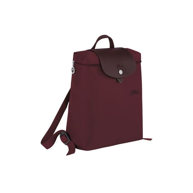 Longchamp Recycled canvas Rugzak Bordeaux | 129450-STF