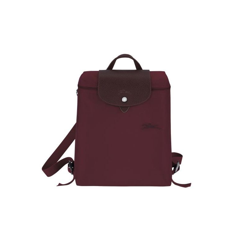 Longchamp Recycled canvas Rugzak Bordeaux | 129450-STF