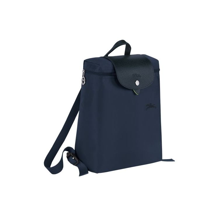 Longchamp Recycled canvas Rugzak Donkerblauw | 021687-AHC