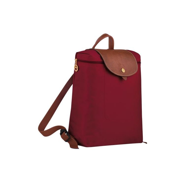 Longchamp Recycled canvas Rugzak Rood | 674132-UCJ