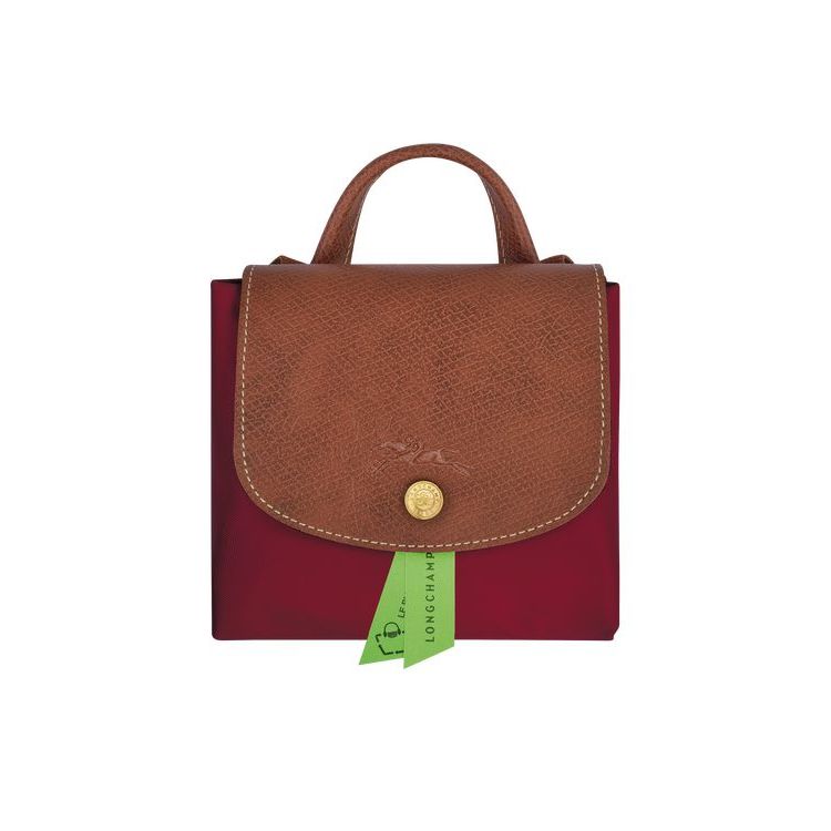 Longchamp Recycled canvas Rugzak Rood | 674132-UCJ