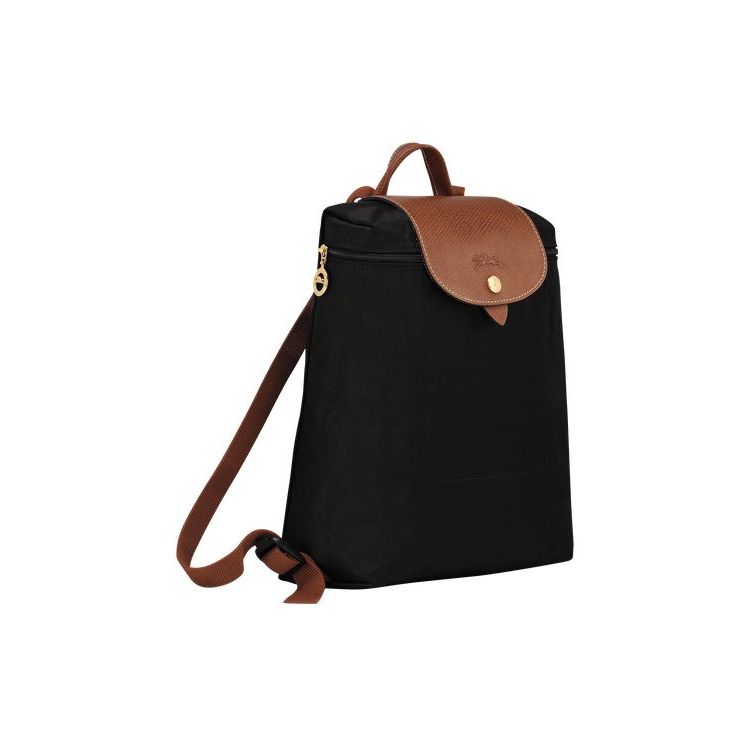 Longchamp Recycled canvas Rugzak Zwart | 751349-XFD