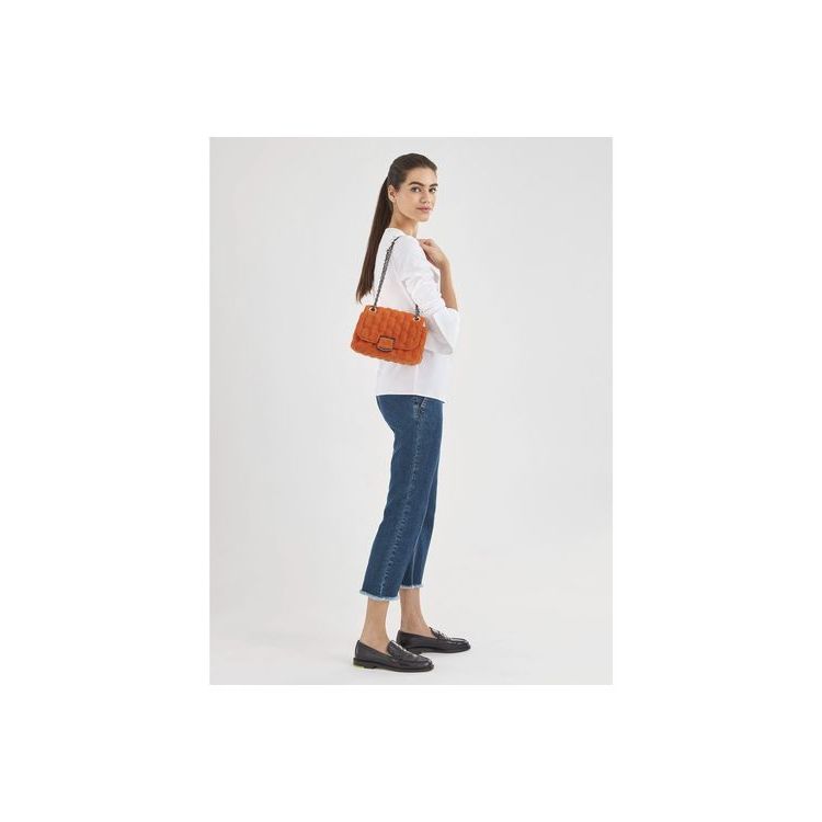 Longchamp S Canvas Crossbodytassen Oranje | 137058-BXT