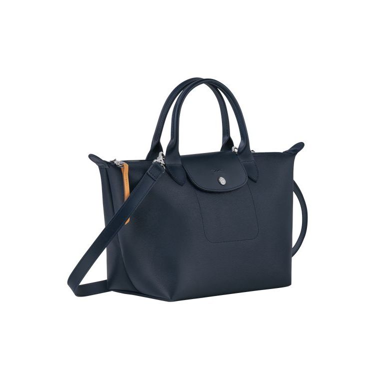 Longchamp S Canvas Handtas Donkerblauw | 908352-RWS