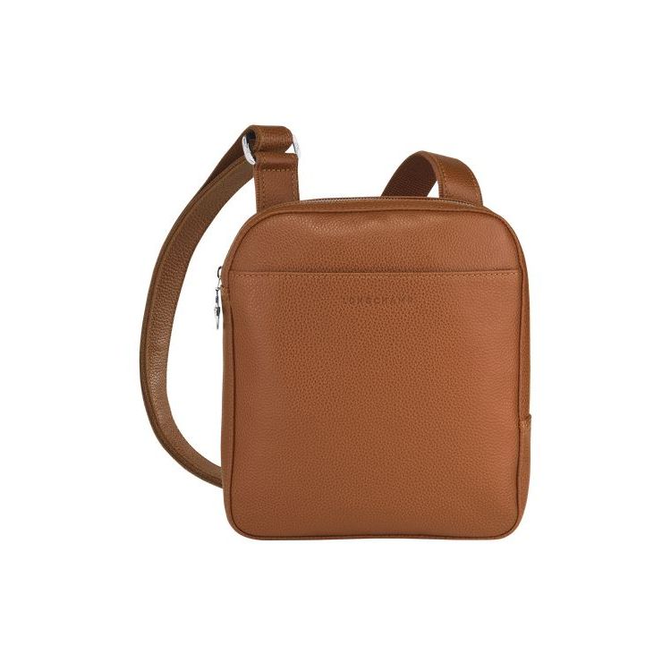 Longchamp S Caramel Leren Crossbodytassen Bruin | 509416-EDK