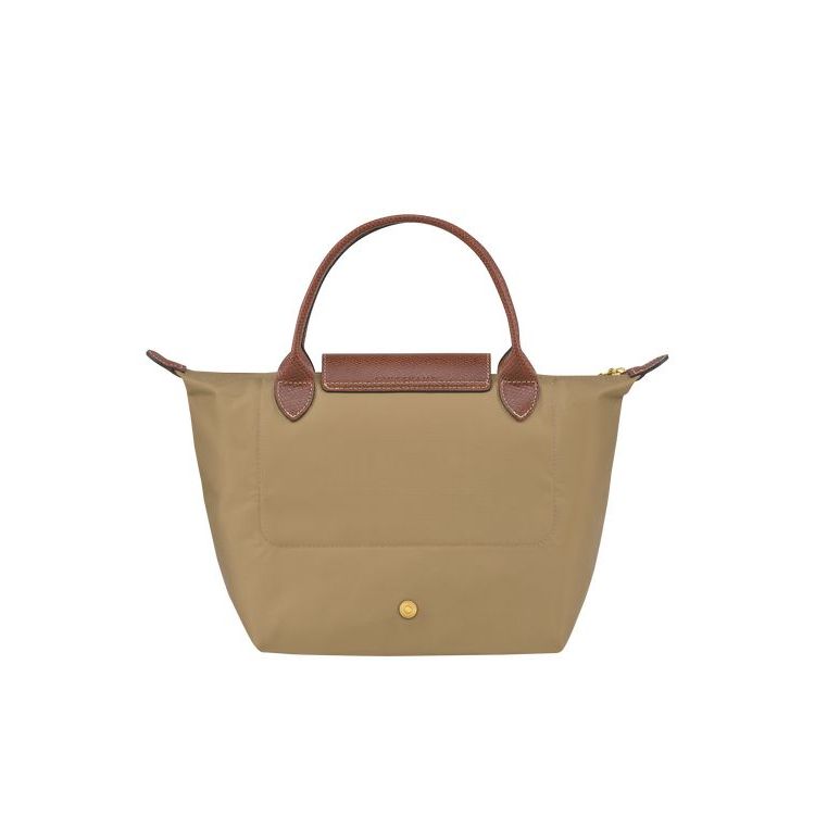 Longchamp S Desert Recycled canvas Handtas Khaki | 647928-SVA