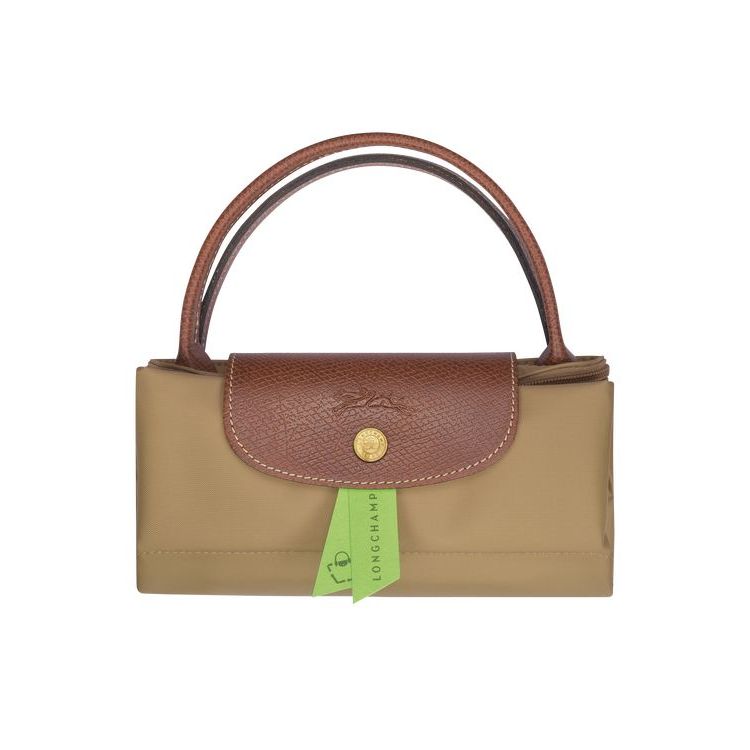 Longchamp S Desert Recycled canvas Handtas Khaki | 647928-SVA