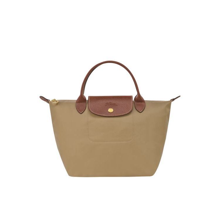 Longchamp S Desert Recycled canvas Handtas Khaki | 647928-SVA