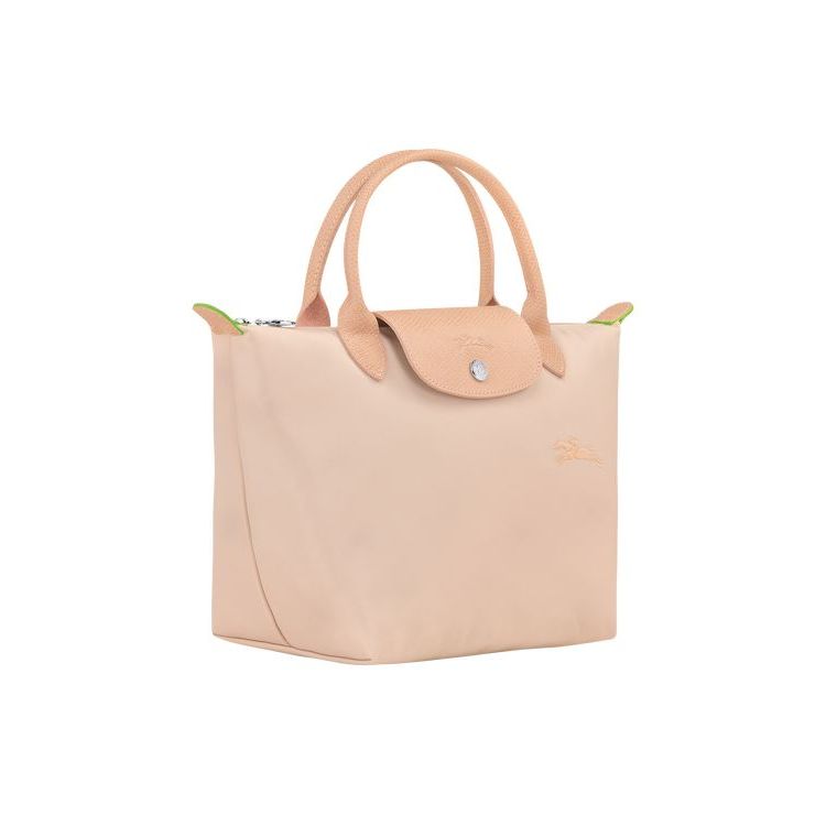 Longchamp S Flowers Recycled canvas Handtas Lichtroze | 219364-RWK