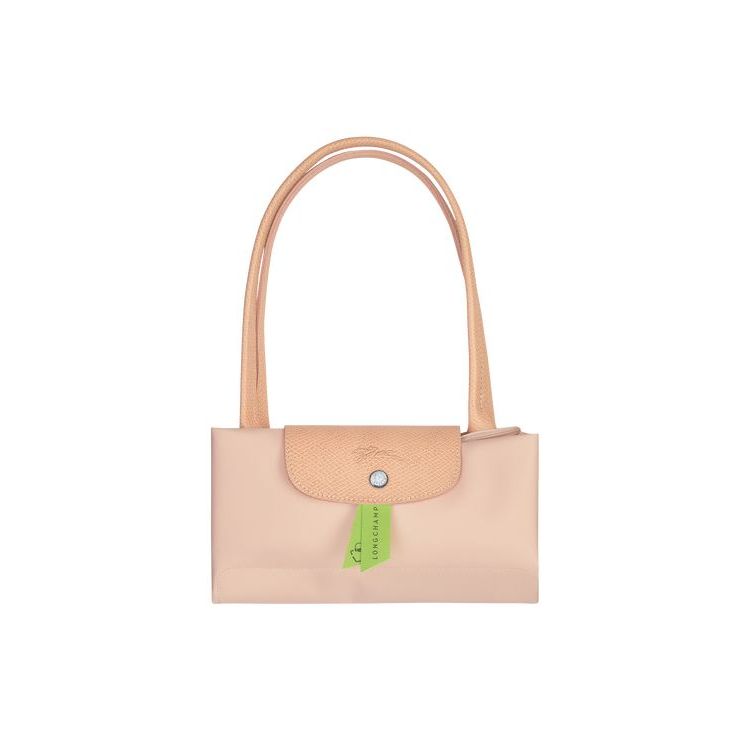 Longchamp S Flowers Recycled canvas Schoudertassen Lichtroze | 201865-BWL