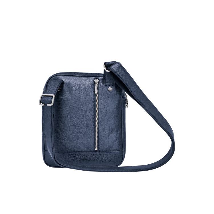 Longchamp S Leren Crossbodytassen Donkerblauw | 567809-OGT