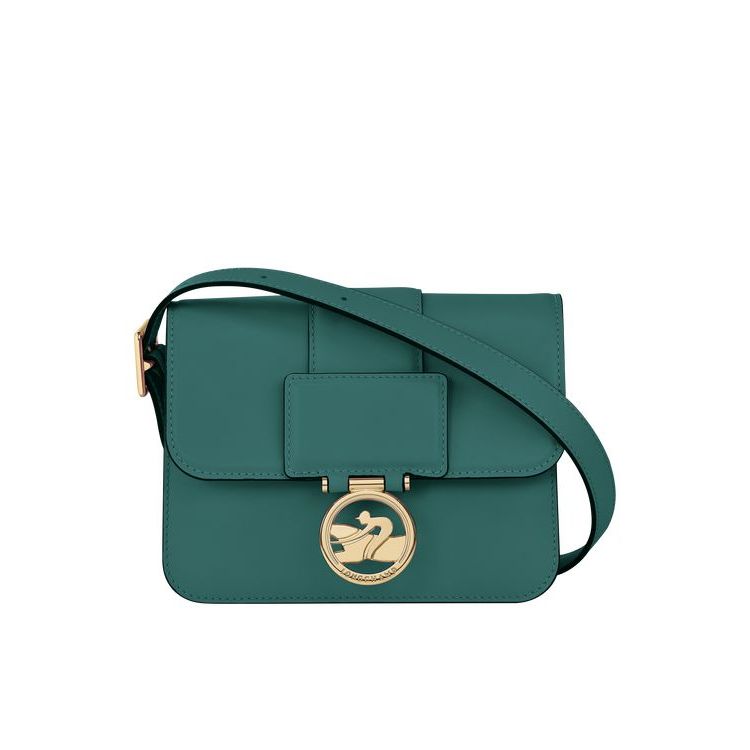 Longchamp S Leren Crossbodytassen Grijs Groen | 274683-XZI