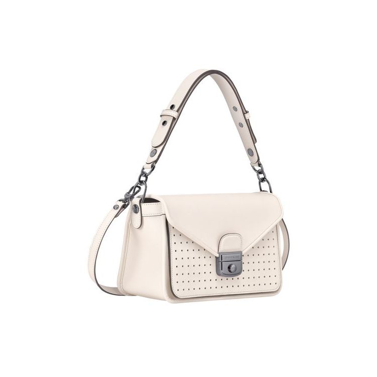 Longchamp S Leren Crossbodytassen Wit | 326479-LRT