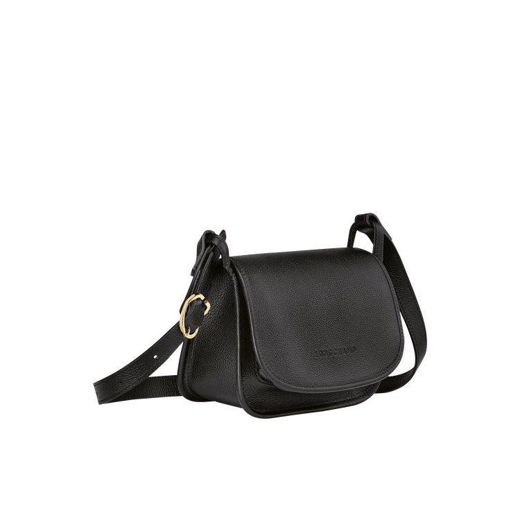 Longchamp S Leren Crossbodytassen Zwart | 718639-YGT