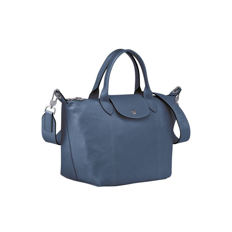 Longchamp S Leren Handtas Blauw | 358194-EYZ