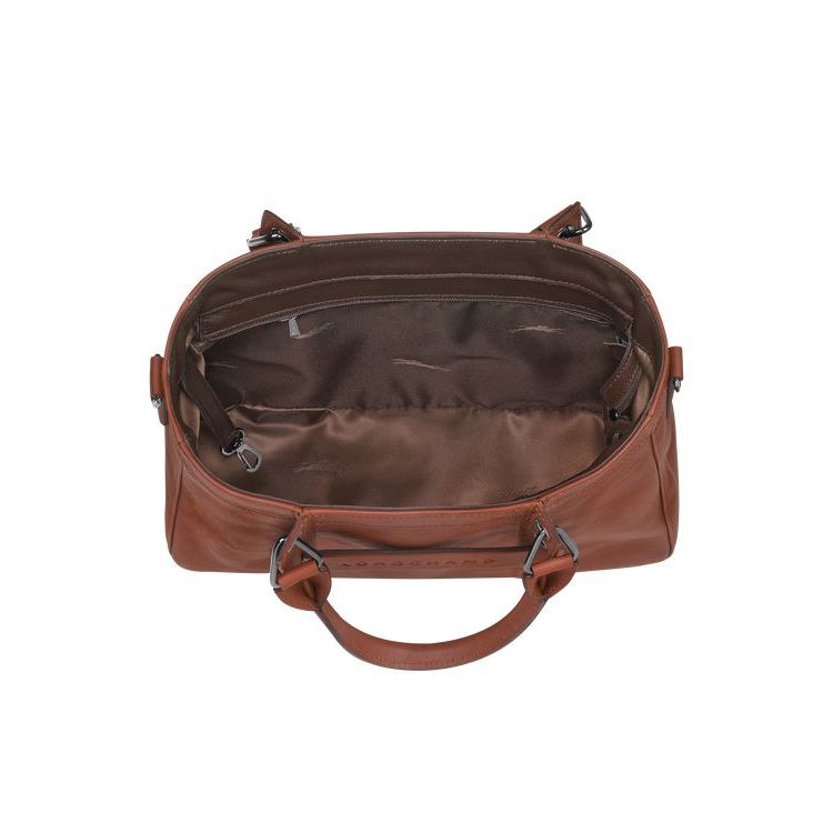 Longchamp S Leren Handtas Bruin | 183560-FZP