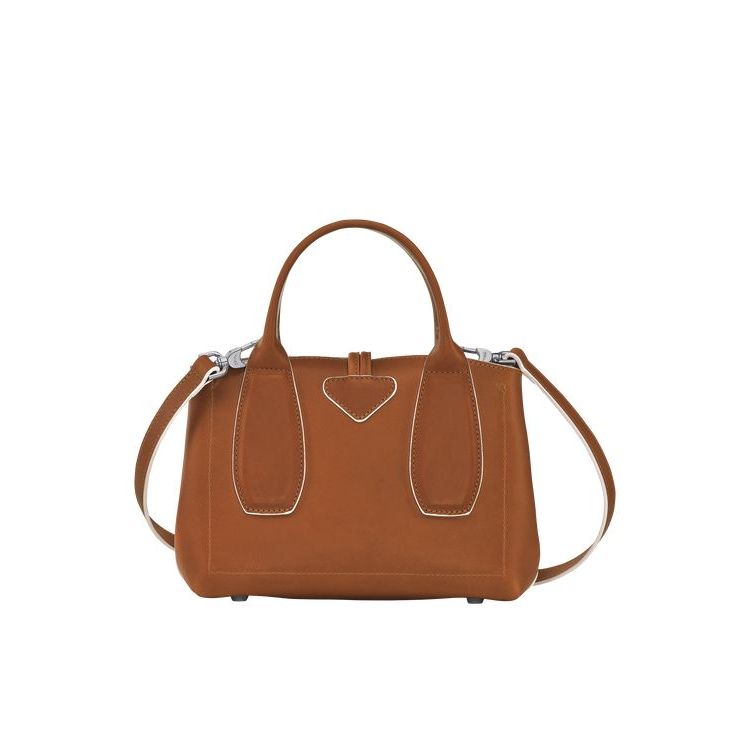 Longchamp S Leren Handtas Bruin | 375621-NTP