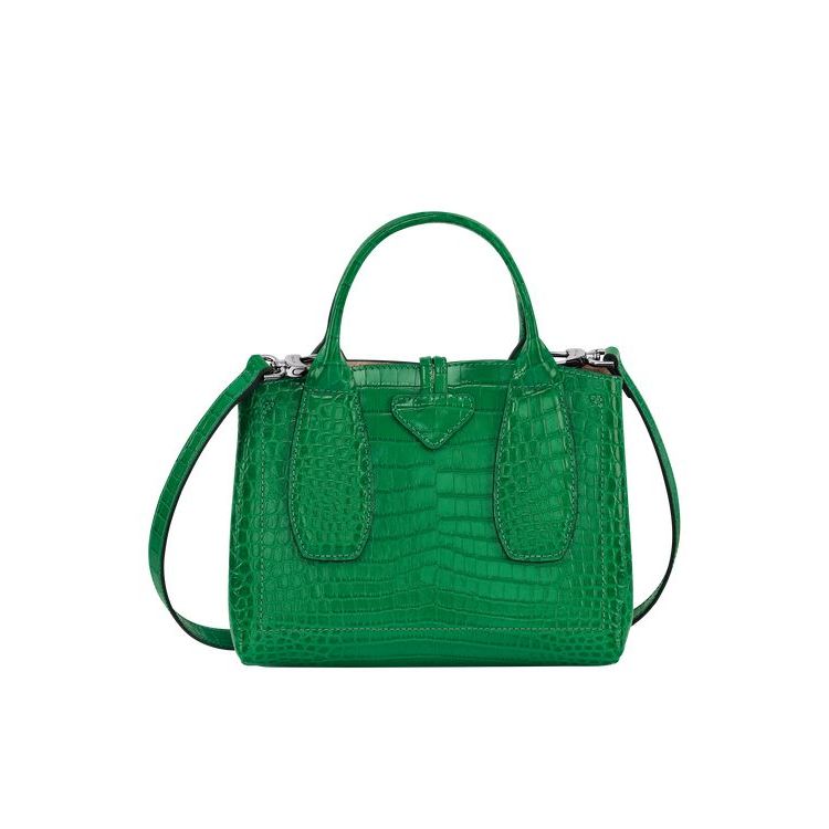 Longchamp S Leren Handtas Groen | 930567-XWN